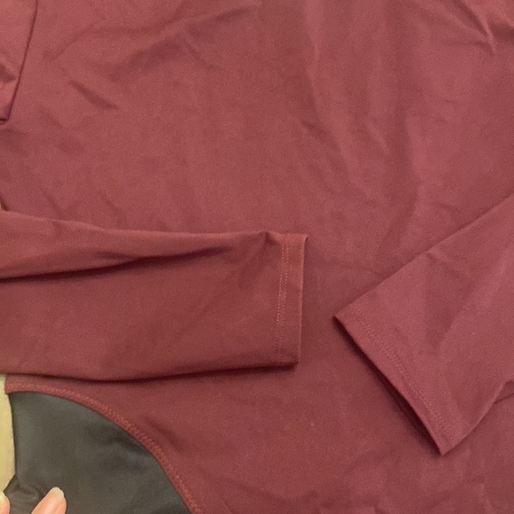 Fabletics Karleen high waist body suit slimming burgundy size M - Picture 4 of 7